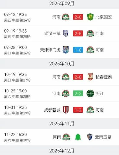 中超收官战！河南队备战足协杯，云南玉昆冲排名，对决看点足_比赛_本赛季_李海新